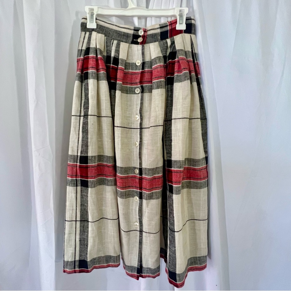 Artistic Chaus Vintage Plaid Skirt